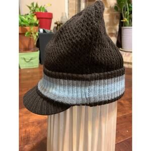 No Name Knit Unisex Beanie Visor Cap - OS